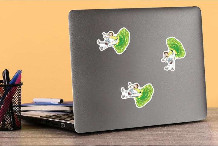 Actual product image Rick And Morty Deluxe Portal Stickers (Pack of 50)