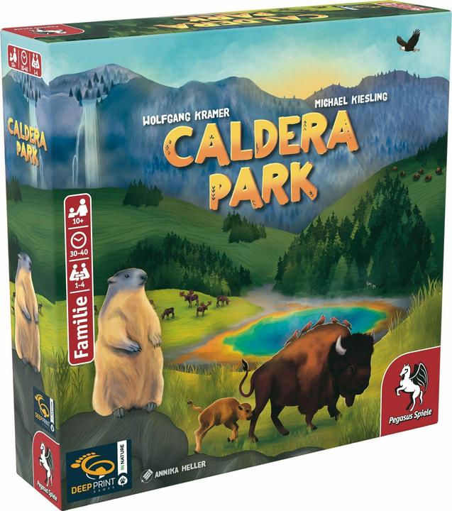 Produktbild Pegasus 57808G - Caldera Park, Brettspiel, für 1-4 Spieler, ab 10 Jahren (DE-Ausgabe) (Deutsch)