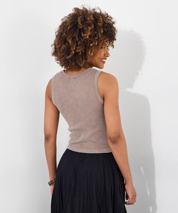 Actual product image Joe Browns Neutral Ribbed Slim Fit Vest (S)