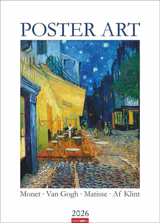 Immagine prodotto Poster Art Kalender 2026 - Monet, Van Gogh, Matisse, Kandinsky (49 x 68 cm, Tedesco)