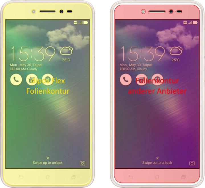 Immagine prodotto Dipos Pellicola Protettiva Full-Cover 3D (3 Pezzo/i, Asus Zenfone Live)