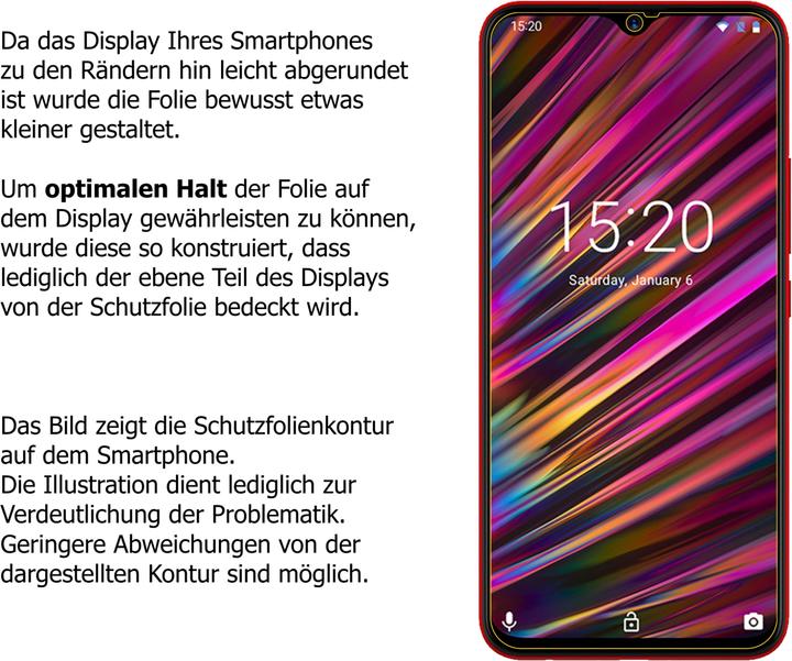 Image du produit Dipos Film de Protection d’écran Crystalclear (6 pièce(s), Umidigi F1 Play)