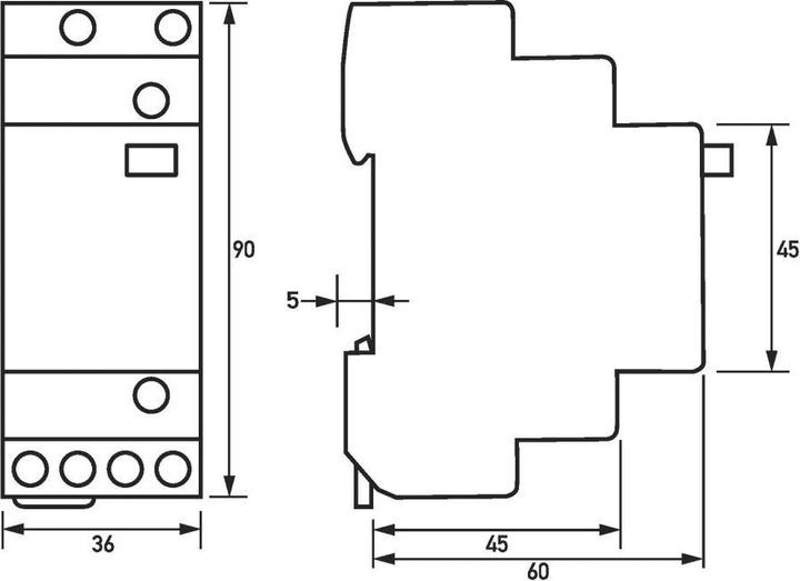 Produktbild Doepke DOEP RS 230-002 StromstoÃschalter RS 230-002, 230V AC, 2-polig 16A, 2 Wechsler (
