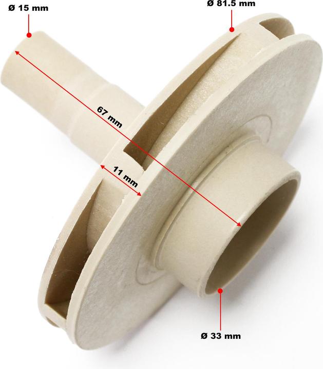Produktbild SunSun Schwimmbadpumpe HZS-300 Ersatzteil Impeller Flügelrad Poolpumpe Pumpe
