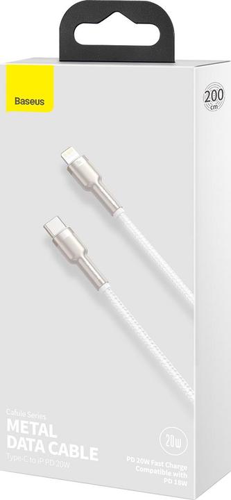 Image du produit Baseus USB C – Lightning (2 m, USB 2.0, 20 W)