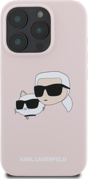 Immagine prodotto Karl Lagerfeld KLHMP16XSKCHPPLP iPhone 16 Pro Max różowy/rosa HC MagSafe Sil Stampa a doppia testa (Apple iPhone 16 Pro Max)