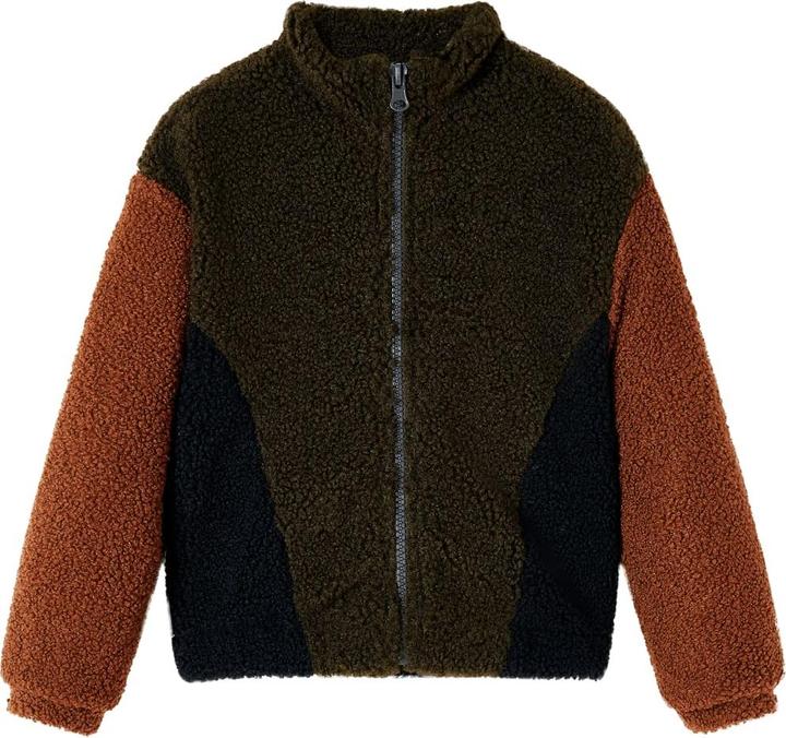 VidaXL Kinderjacke 128,Material: 100 % Polyester,Farbe: Khaki (128)