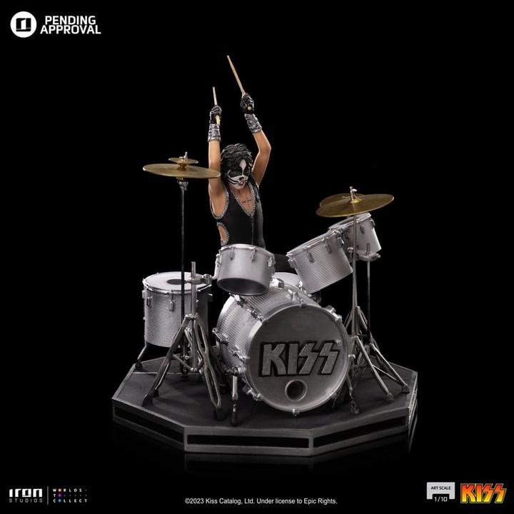 Actual product image Iron Studios Kiss Art Scale Statue 1/10 Peter Criss Limited Edtition 22 cm