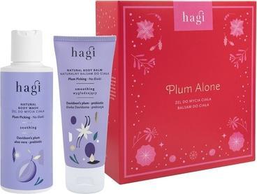 Hagi Hagiset Plum Alone Body Balm 75ml und Body Wash Gel 150ml (Körperpflegeset)