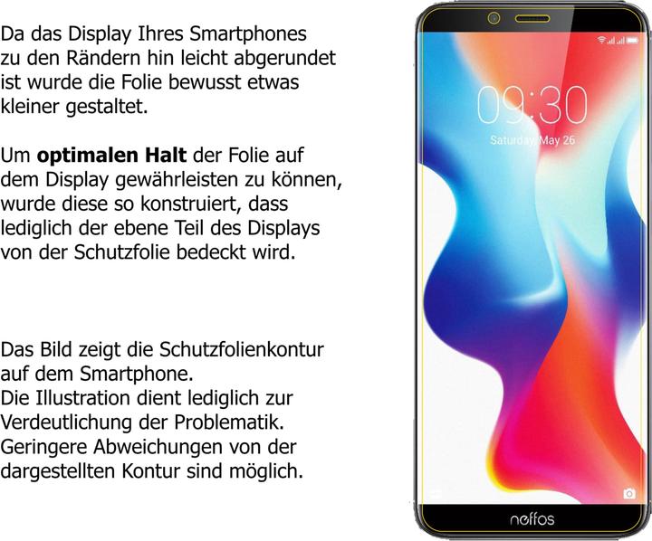 Actual product image Dipos Screen Protector Anti-Glare (2 Piece, TP-Link Neffos X9)