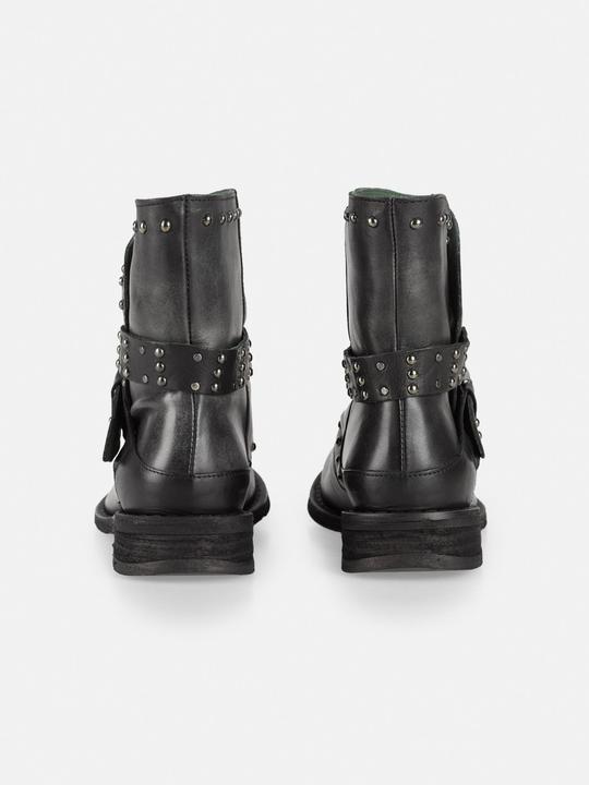 Actual product image Felmini GREDO D905 biker boots with decorative studs along the shaft and buckled straps, with a four-point (38)