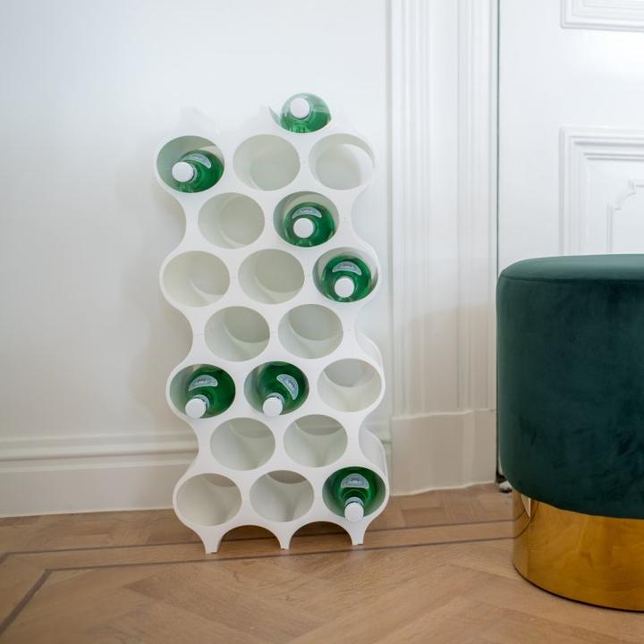 Actual product image Koziol Bottle rack SET-UP Deep Grey (24 x 36 x 37 cm, 10 Fl.)