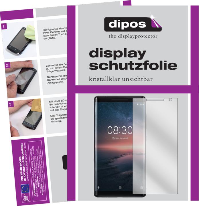 Immagine prodotto Dipos Pellicola Protettiva (2 Pezzo/i, Nokia 8 Scirocco)