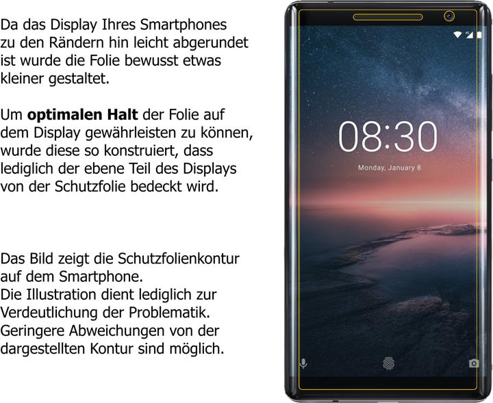 Immagine prodotto Dipos Pellicola Protettiva (2 Pezzo/i, Nokia 8 Scirocco)