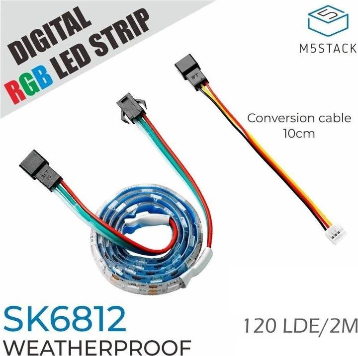 Actual product image M5Stack Digital RGB LED Strip SK6812 2 m