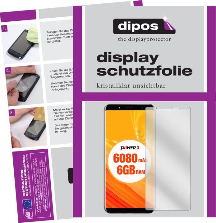 Immagine prodotto Dipos Pellicola Protettiva (6 Pezzo/i, Ulefone Power 3)