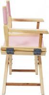Actual product image Home Deco Kids pink director chair (Child armchair)