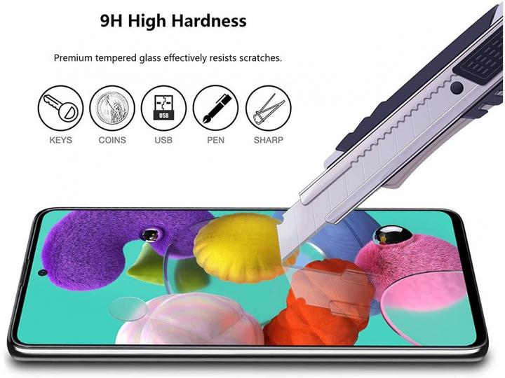 Produktbild Screenguard Samsung Galaxy A52 Full Screen Panzerglas Schutzfolie 2.5D 9H (1 Stück, Samsung Galaxy A52)