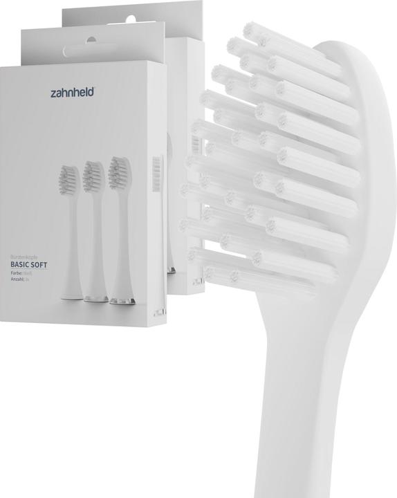 Actual product image Zahnheld Basic Soft brush head 6x white (6 x)