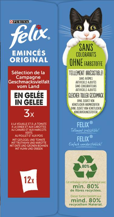 Produktbild Felix Original Mixed Selection in Gelee (Adult, 12 Stk., 1020 g)