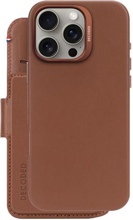 Actual product image Decoded Leather Detachable Wallet - Tan - iPhone 16 Pro Max (Apple iPhone 16 Pro Max)
