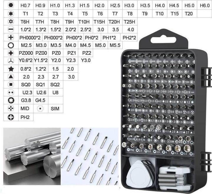 Immagine prodotto Apfelkiste Kit professionale per la riparazione di smartphone - cacciavite e strumento di apertura con scatola