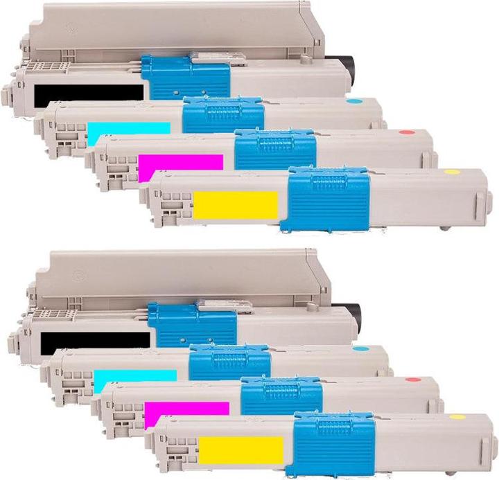 Image du produit Hermex Toner compatible pour OKI C321dn (M, CF, C, Y)