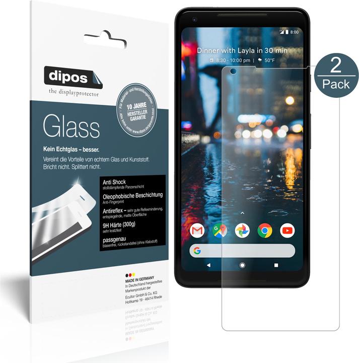 Actual product image Dipos Screen Protector Anti-Shock (2 Piece, Google Pixel 2 XL)