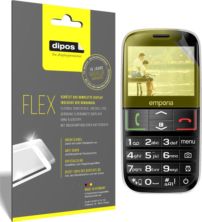 Immagine prodotto Dipos Pellicola Protettiva Full-Cover 3D (3 Pezzo/i, Emporia Euphoria V50)