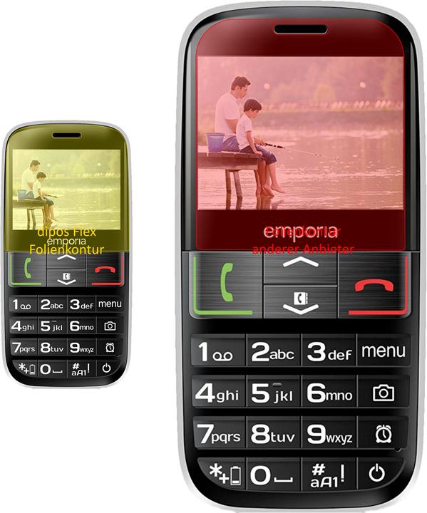 Immagine prodotto Dipos Pellicola Protettiva Full-Cover 3D (3 Pezzo/i, Emporia Euphoria V50)