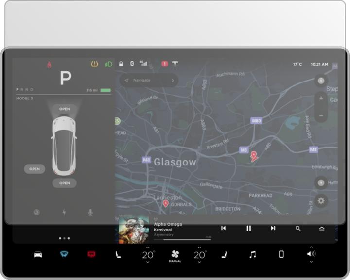 Immagine prodotto Dipos Antiriflesso (2 Pezzo/i, Tesla Model 3 Display)
