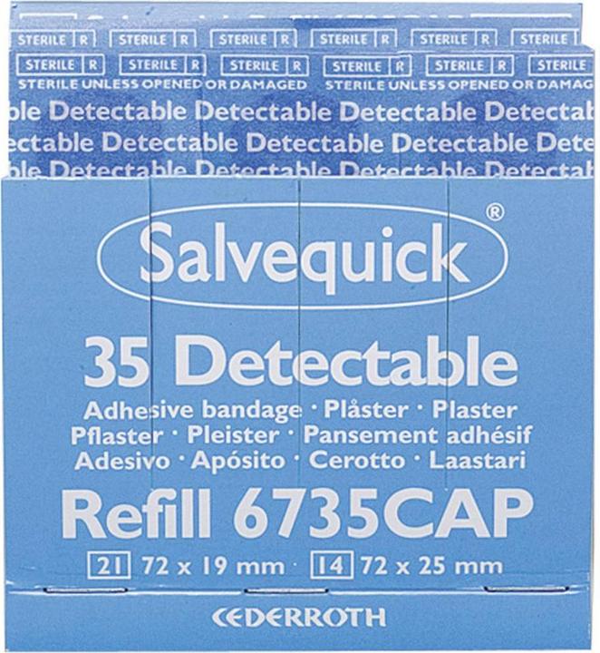 Produktbild Salvequick Pflasterstrips detectable (6 x)