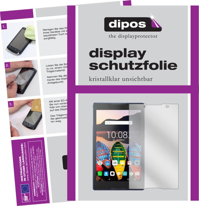 Image du produit Dipos Film de Protection d’écran Crystalclear (2 pièce(s), Lenovo Onglet 3 8)