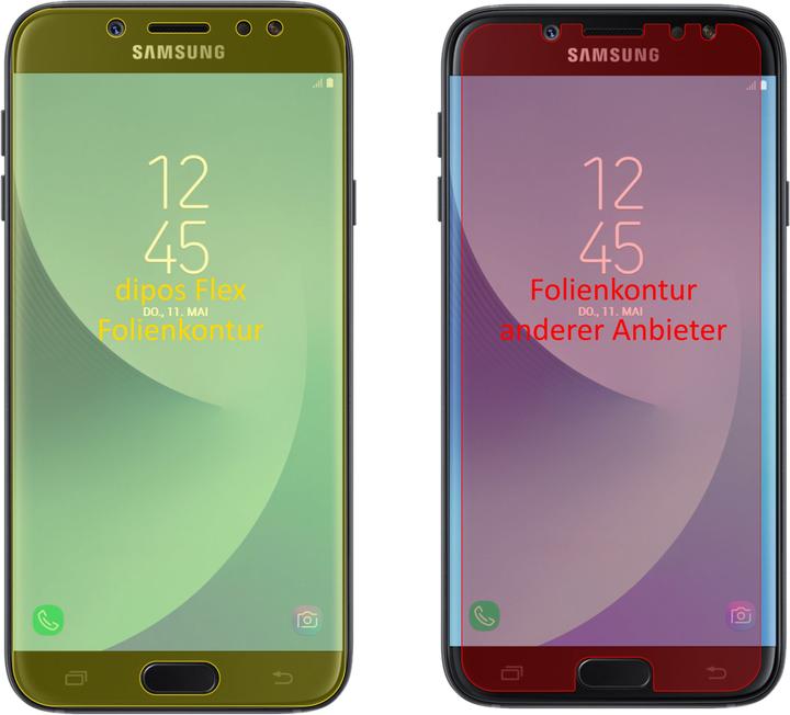 Produktbild Dipos Displayschutzfolie Full-Cover 3D (3 Stück, Samsung Galaxy J7 2017)
