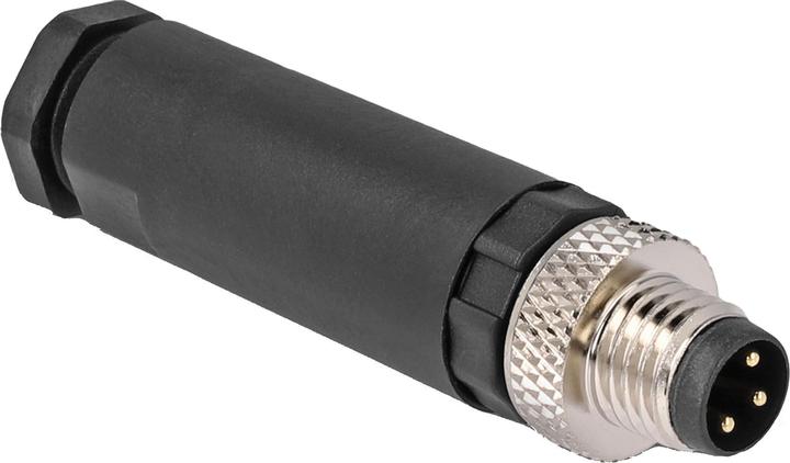 Image du produit Delock Connecteur M8 A-codé 3 broches mâle pour montage avec connexion par vis
