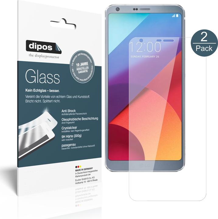 Produktbild Dipos Displayschutz Anti-Shock (2 Stück, LG G6+)