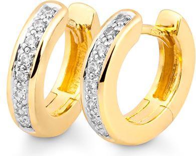 Breuning Creolen - BRILL. 0,16 Ct. H/si (750/18 K Gold)