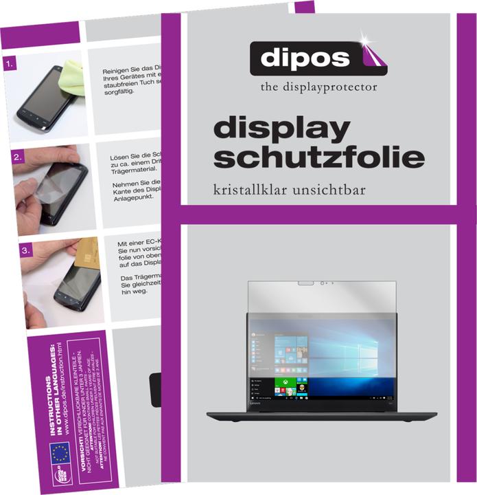 Actual product image Dipos Screen Protector Crystalclear (2 Piece, Thinkpad T570)