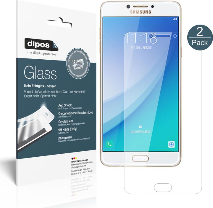Immagine prodotto Dipos Pellicola Protettiva Anti-Shock (1 Pezzo/i, Samsung Galaxy C7 Pro)