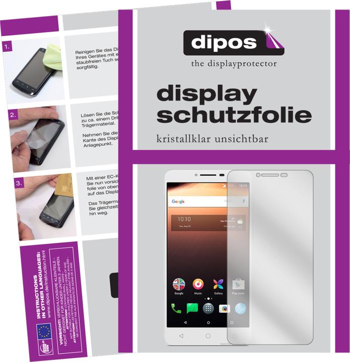Actual product image Dipos Screen Protector Crystalclear (2 Piece, Alcatel A3 XL)