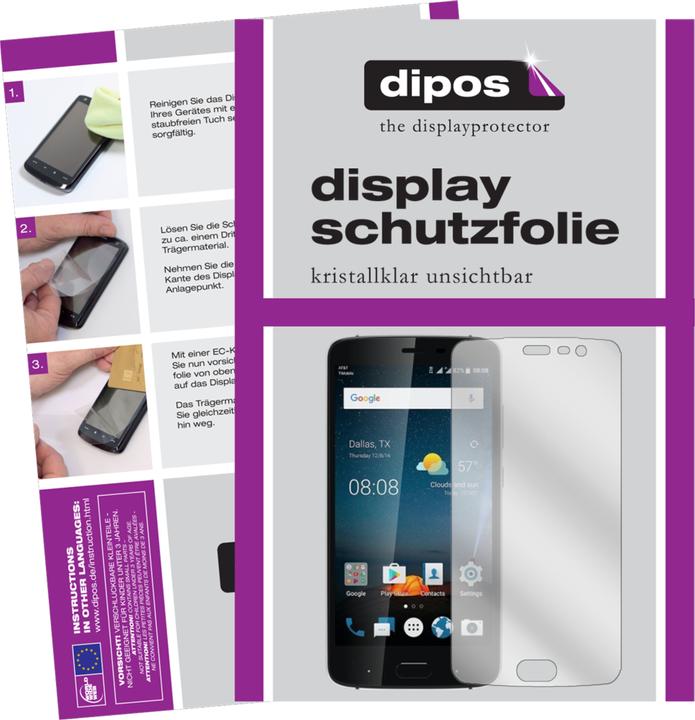Image du produit Dipos Film de Protection d’écran Crystalclear (2 pièce(s), ZTE Blade V8 Pro)