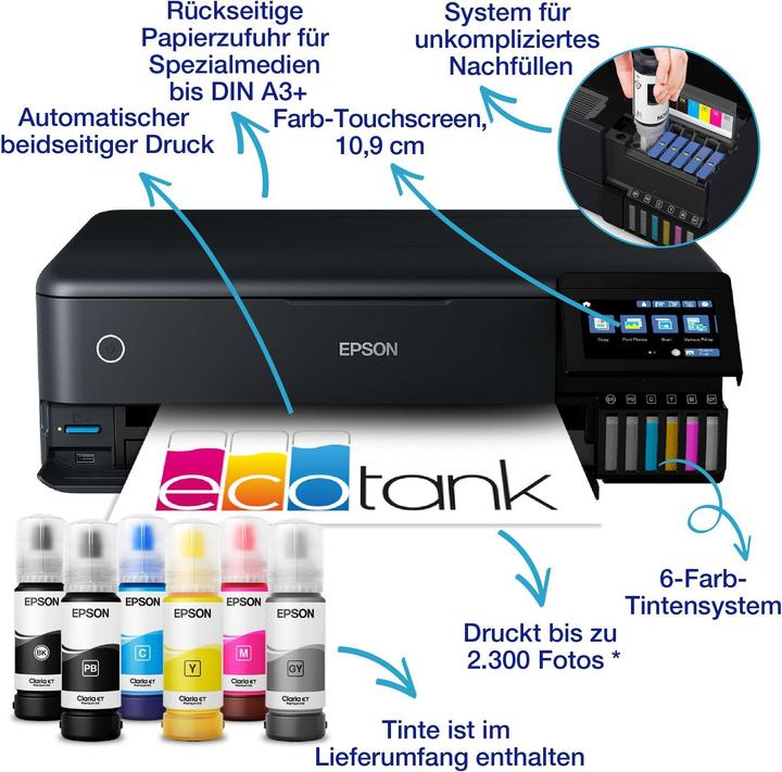 Immagine prodotto Epson EcoTank ET-8550 (Eco-Tank, Colore)