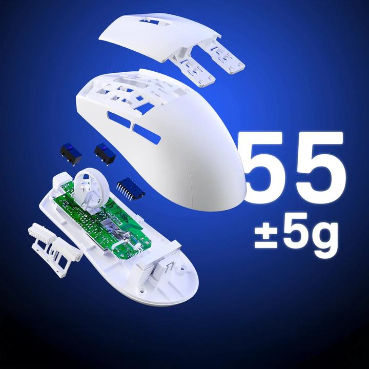 Produktbild Redragon M918W & K1NG PRO MAX & Biały (Kabellos)