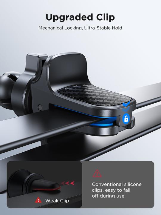 Image du produit Joyroom Support de téléphone de voiture pour grille d'aération noir (JR-ZS377)