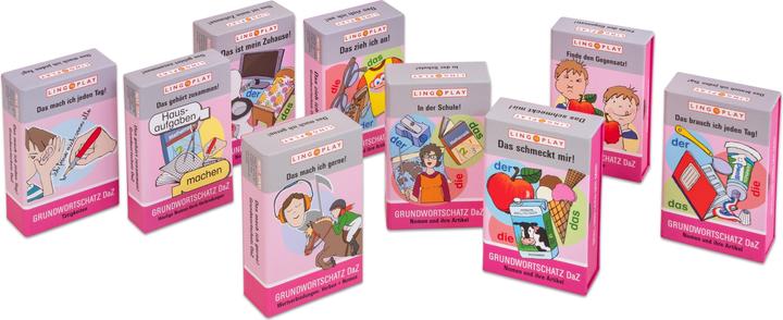 Produktbild DAZ - Grundwortschatz - 9 Lernspiele im Paket (Deutsch)