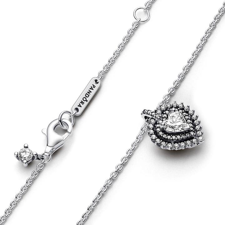 Immagine prodotto Pandora Collana aureola con cuore scintillante (Argento 925, 45 cm)