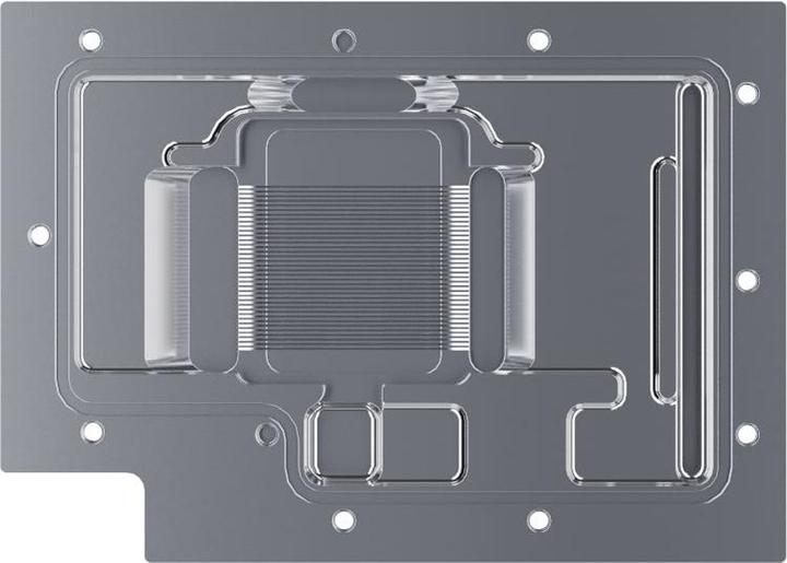 Actual product image Alphacool Ice Block Aurora Acrylic RTX 4070TI Reference with Backplate