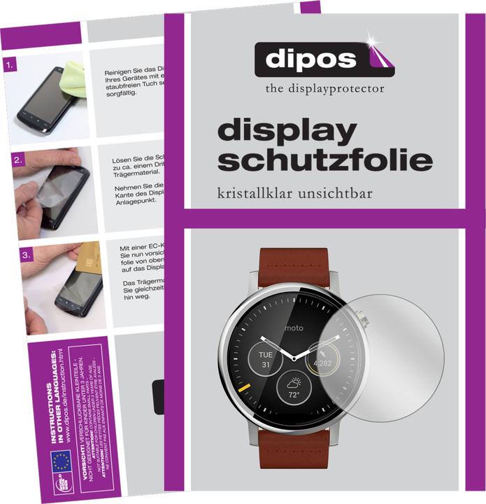 Actual product image Dipos Screen Protector Crystalclear (Moto 360)