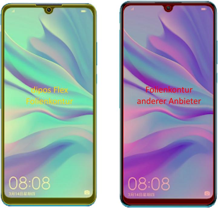 Immagine prodotto Dipos Pellicola Protettiva Full-Cover 3D (2 Pezzo/i, Huawei P30 Lite)