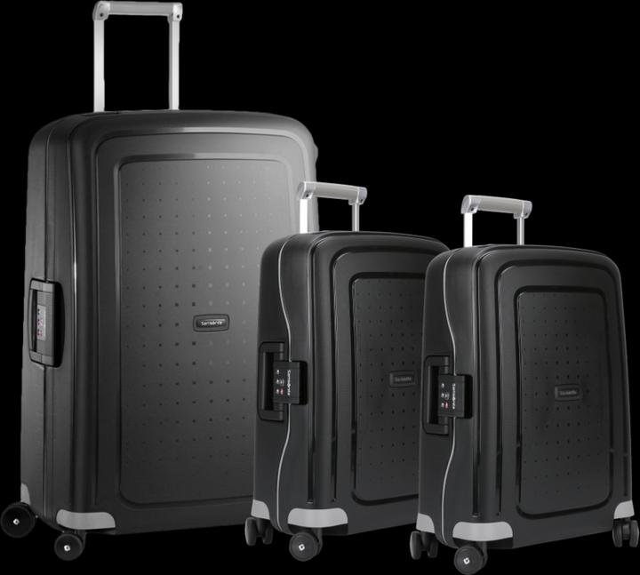 Samsonite S'cure Spinner 55+75+55 cm Black Kofferset (102 l)